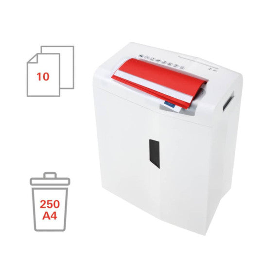 Distruggidocumenti uso moderato HSM Shredstar X10 - P-4 - 20 L - taglio a frammenti 4,5x30 mm - 1045111