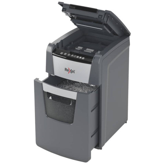 Distruggidocumenti uso moderato Optimum AutoFeed+ 130M EU Rexel - P-5 - 44 L - taglio a frammenti 2x15 mm - 2020130MEU
