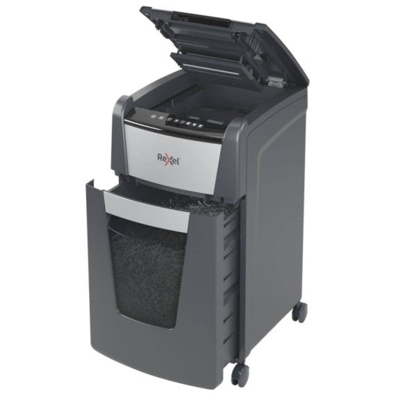 Distruggidocumenti uso moderato Optimum AutoFeed+ 225X EU Rexel - P-4 - 60 L - taglio a frammenti 4x28 mm - 2020225XEU