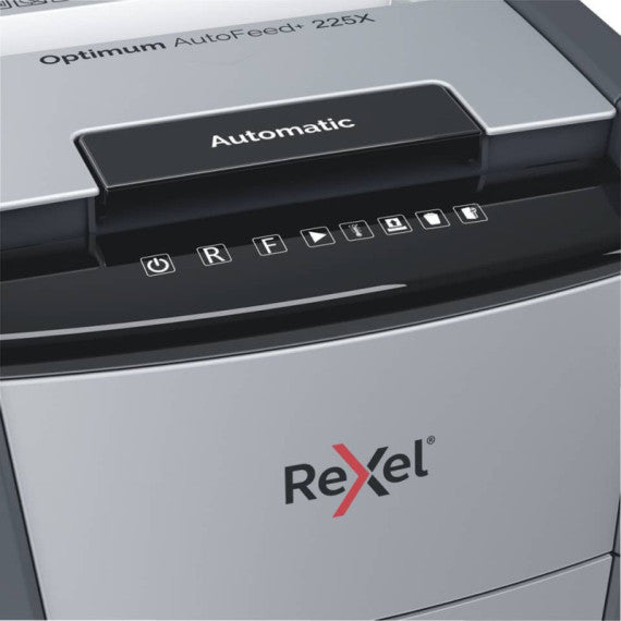 Distruggidocumenti uso moderato Optimum AutoFeed+ 225X EU Rexel - P-4 - 60 L - taglio a frammenti 4x28 mm - 2020225XEU