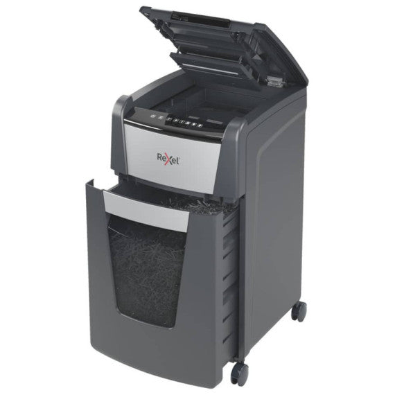Distruggidocumenti uso moderato Optimum AutoFeed+ 225X EU Rexel - P-4 - 60 L - taglio a frammenti 4x28 mm - 2020225XEU