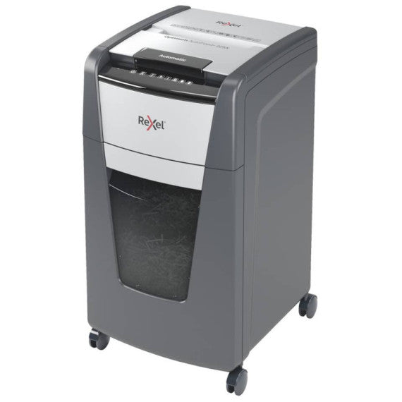 Distruggidocumenti uso moderato Optimum AutoFeed+ 225X EU Rexel - P-4 - 60 L - taglio a frammenti 4x28 mm - 2020225XEU