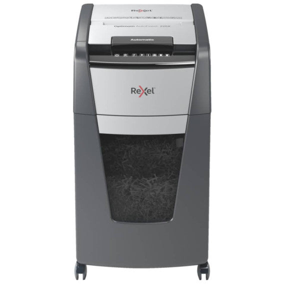 Distruggidocumenti uso moderato Optimum AutoFeed+ 225X EU Rexel - P-4 - 60 L - taglio a frammenti 4x28 mm - 2020225XEU