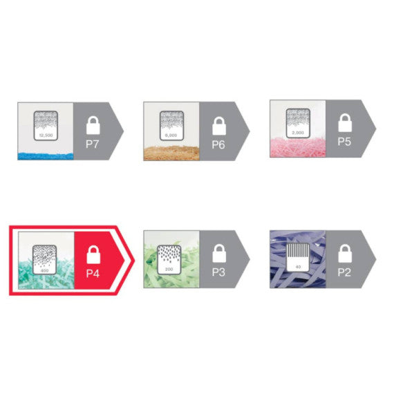 Distruggidocumenti uso moderato Rexel Momentum X410-SL Slimline P-4 - 23 L- taglio a frammenti 4x28 mm - 2104573EU