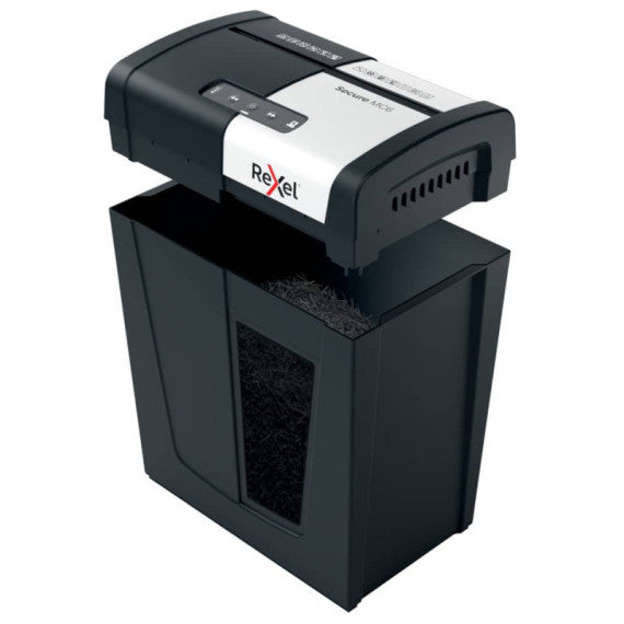 Distruggidocumenti uso personale Rexel Secure MC6 - P-5 - 18 L - taglio a microframmenti 2x15 mm - 2020130EU