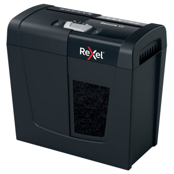 Distruggidocumenti uso personale Rexel Secure X6 - P-4 - 10 L - taglio a frammenti 4x40 mm - 2020122EU