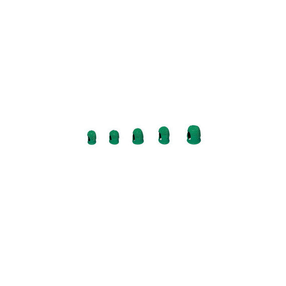 Ditali Läufer - diametro 1,7 cm - caucciù - verde - Lebez - conf. 10 pezzi