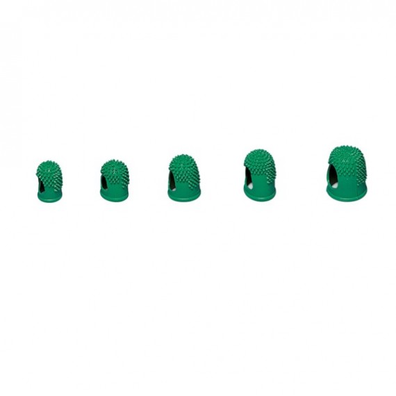 Ditali Läufer - diametro 1,9 cm - caucciù - verde - Lebez - conf. 10 pezzi