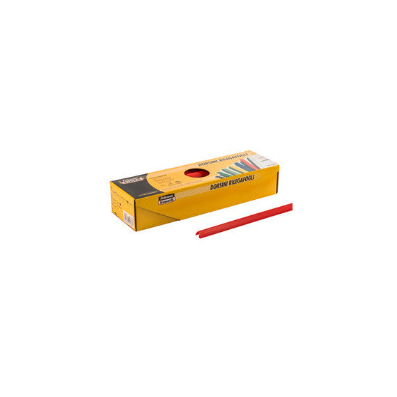 Dorsetti tondi per rilegatura - 3 mm - rosso - Fellowes - scatola 50 pezzi