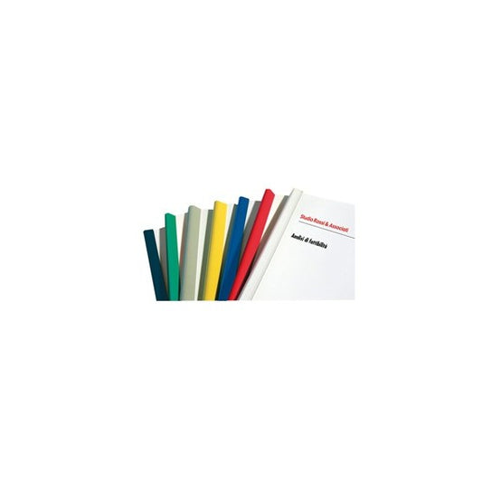 Dorsetti tondi per rilegatura - 6 mm - grigio - Fellowes - scatola 50 pezzi