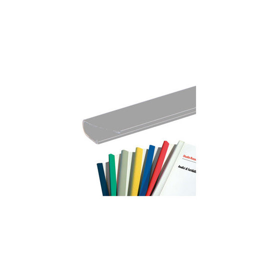 Dorsetti triangolari per rilegatura - 11 mm - grigio - Fellowes - scatola 30 pezzi