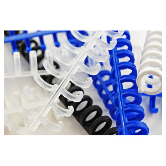 Dorsi ClickBind - riapribili - 12 mm - bianco - Ibico - conf. 50 pezzi