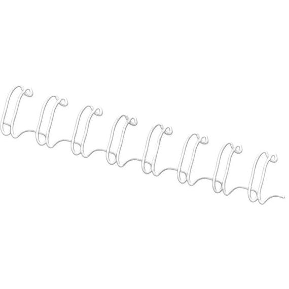 Dorsi metallici FELLOWES bianco 8 mm - - capacità 36-60 fogli conf.100 - 53258