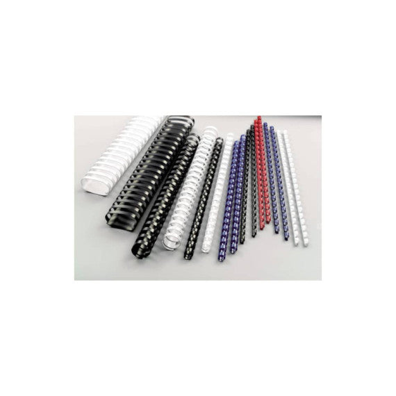 Dorsi plastici a 21 anelli GBC CombBind 14 mm A4 nero -  fino a 125 fogli conf da 100 dorsi - 4028178