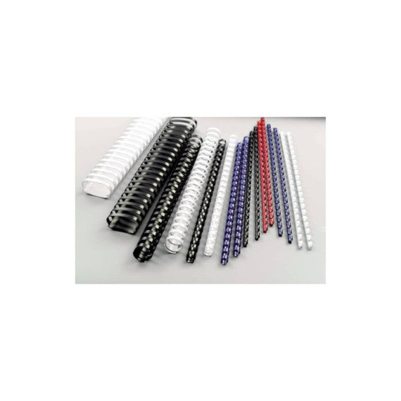 Dorsi plastici a 21 anelli GBC CombBind 16 mm A4 nero - fino a 145 fogli conf da 100 dorsi - 4028600