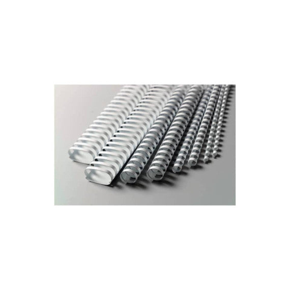 Dorsi plastici a 21 anelli GBC CombBind 32 mm A4 bianco - fino a 310 fogli conf da 50 dorsi - 4028204