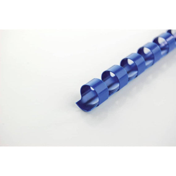 Dorsi plastici CombBind a 21 anelli - 12 mm A4 - fino a 95 fogli - conf da 100 dorsi GBC blu - 4028237