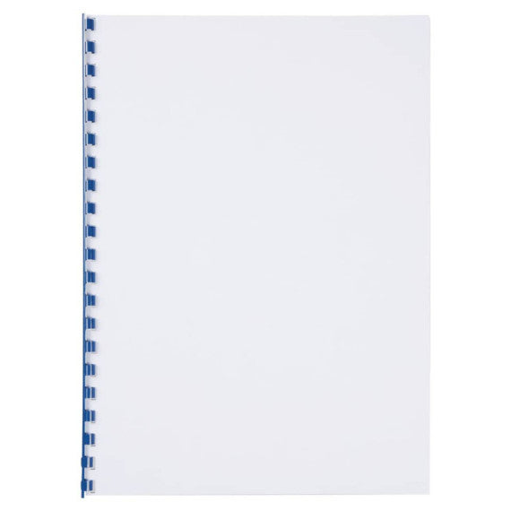 Dorsi plastici CombBind a 21 anelli - 6 mm A4 - fino a 25 fogli - conf da 100 dorsi GBC blu - 4028233