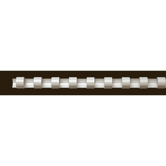 Dorsi plastici FELLOWES bianco ad anello tondo 6 mm  1-20 fogli conf.100 - 5345005