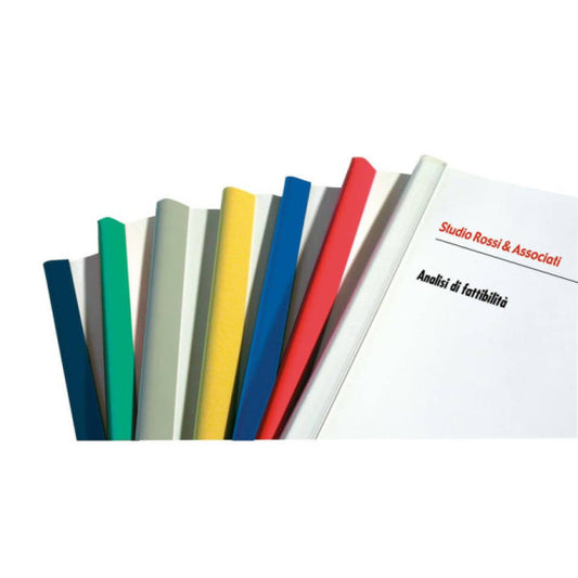 Dorsi plastici Leonardi per rilegatura senza macchine 29,7 cm diam.16 mm rosso in conf. da 25 - D116RO