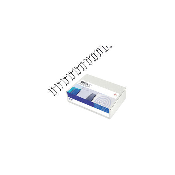 Dorsi spirale IbiWire - metallo - 21 anelli - 8 mm - argento - GBC - scatola 100 pezzi