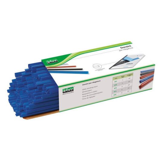 Dorsini tondi in PVC Lebez - dorso 6 mm - colore blu - 872-BL