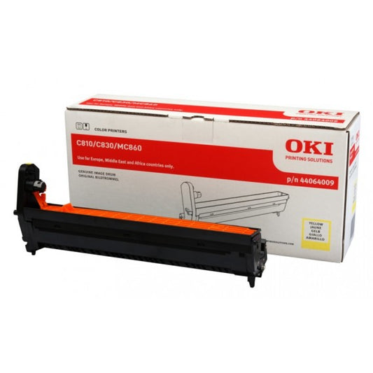 DRUM OKI MC851 GIALLO 44064009 TAMBURO ORIGINALE PER OKI C801,C810,C821,C830,C851,C860,C861 44064009 20.000 PAGINE