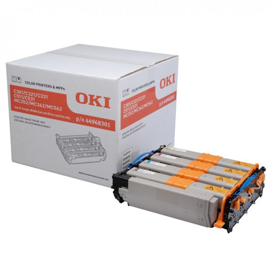 Drum Oki MC363 44968301 nero + colore kit tamburo originale per Oki C301,C321,MC332,MC342,MC352, MC362,MC363,MC562