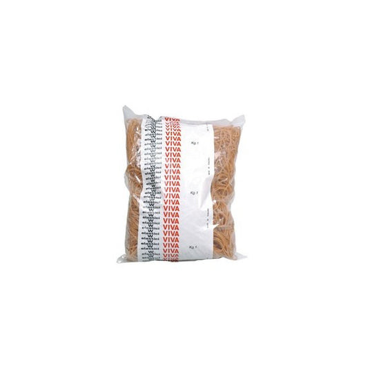 Elastici ad anello  - diametro 15 cm - 1 kg -  caucciù -  avana - Viva