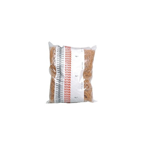 Elastici ad anello  - diametro 4 cm - 1 kg -  caucciù -  avana - Viva