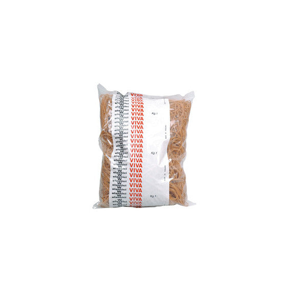 Elastici ad anello  - diametro 4 cm - 1 kg -  caucciù -  avana - Viva