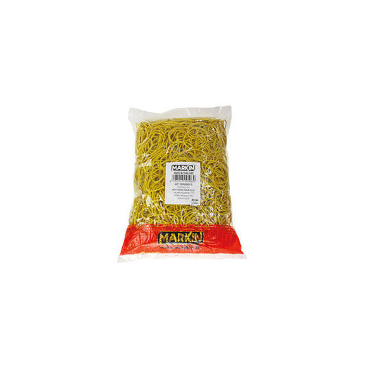 Elastici - diametro 12 cm - 1 kg - gomma - giallo - Markin