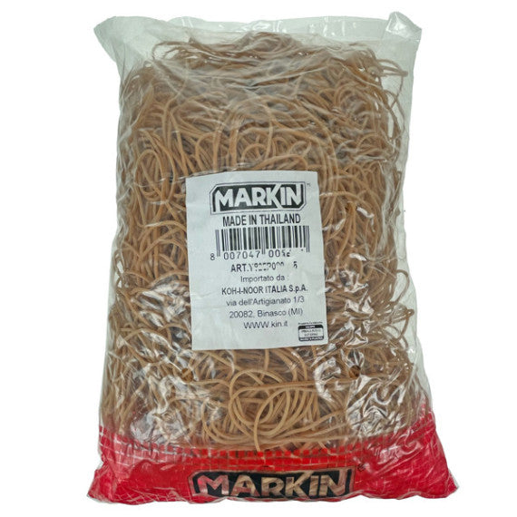 Elastici - diametro 4 cm - 1 kg - caucciù - avana - Markin