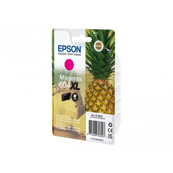 EPSON 604XL MAGENTA ANANAS C13T10H34010 CARTUCCIA ORIGINALE PER EPSON XP 2200,3200,4200,WF 2910,2930,2950 T604XL 350 PAGINE