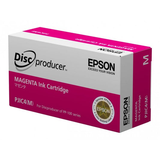 Epson PJIC7M magenta PJIC4 C13S020450 C13S020691 cartuccia originale per Epson Discproducer PP 100,PP 50 capacità  31.3ml