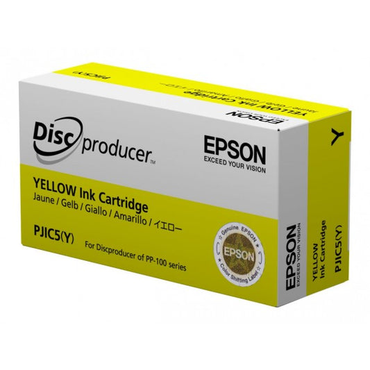 Epson PJIC7Y giallo PJIC5 C13S020451 C13S020692 cartuccia originale per Epson Discproducer PP 100,PP 50 capacità  31.3ml