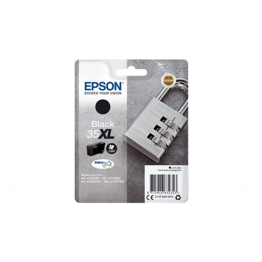 EPSON T3591 NERA 35XL C13T35914010 CARTUCCIA ORIGINALE PER Workforce 4720,4725,4730,4735,4740 41.2ML 2.600 PAGINE