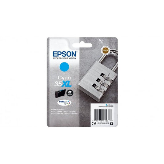 EPSON T3592 CIANO 35XL C13T35924010 CARTUCCIA ORIGINALE PER Workforce 4720,4725,4730,4735,4740 20.3ML 1.900 PAGINE