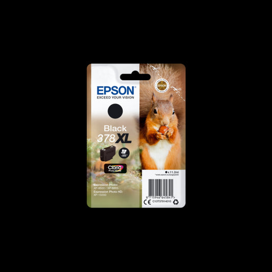 EPSON T3781XL NERA 378XL C13T37914010 CARTUCCIA ORIGINALE PER EPSON EXPRESSION HOME XP15000,8005,8500,8505 11.2ML 500 PAGINE