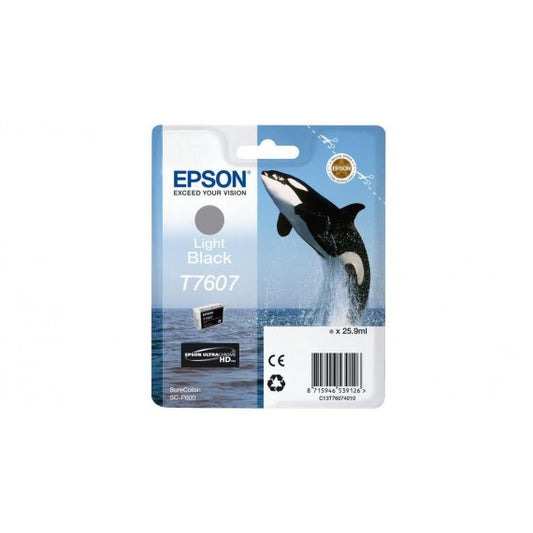 Epson T7607 light nero C13T76074010 cartuccia originale Orca per Epson SureColor SC-P600 capacità 25.9ml