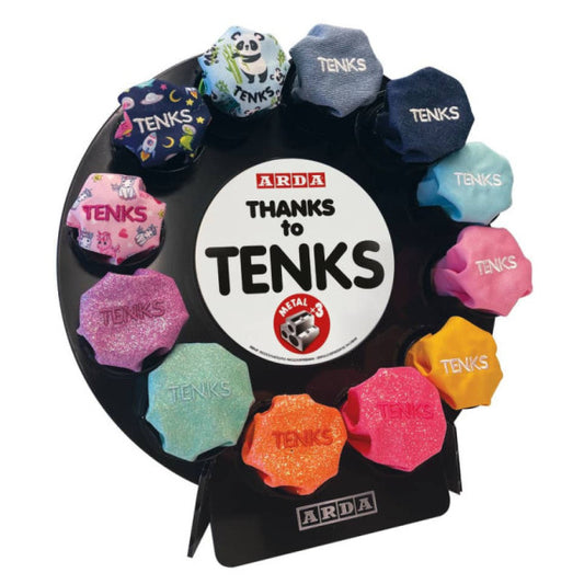 Espositore 12 temperamatite con serbatoio in tessuto Arda Tenks assortiti TEKESP2