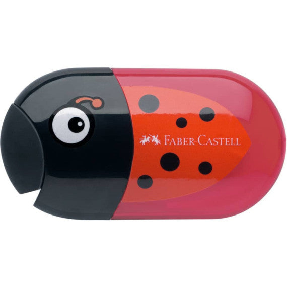 Espositore 18 temperamatite 2 fori Faber-Castell Animals assortiti - 183522