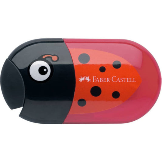 Espositore 18 temperamatite 2 fori Faber-Castell Animals assortiti - 183522