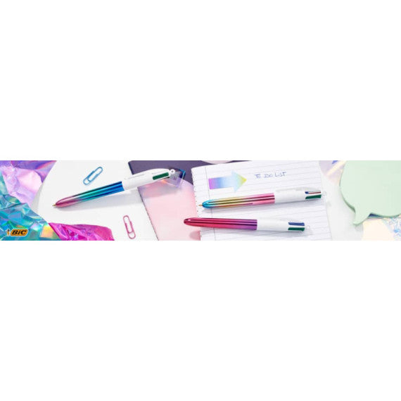 Espositore 30 penne a sfera a scatto Bic 4 Colours Gradient 511031