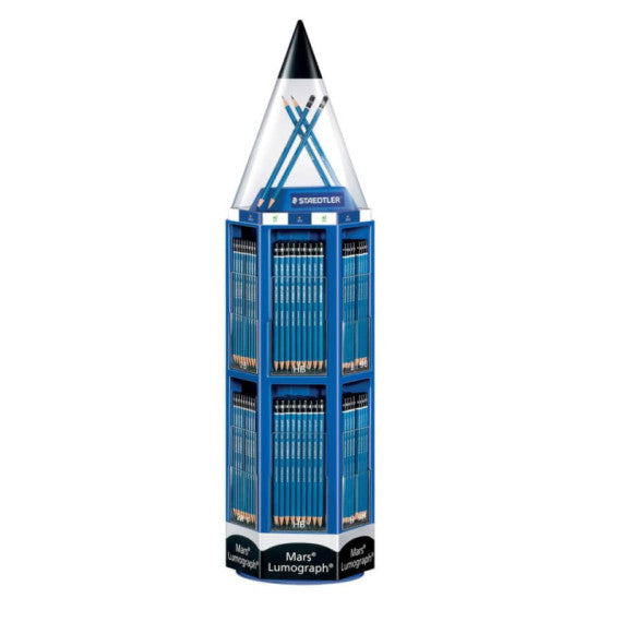 Espositore 576 matite Staedtler Mars Lumograph - gradazioni assortite - 100 VS4