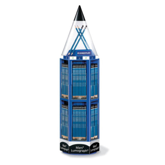 Espositore 576 matite Staedtler Mars Lumograph - gradazioni assortite - 100 VS4