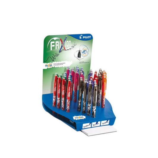 Espositore da banco Penna a sfera Pilot Frixion Ball 0.5 - 60 pezzi - colori assortiti - 007288