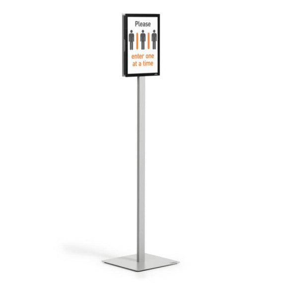 Espositore da pavimento INFO STAND BASIC antracite Durable A4 5012-57