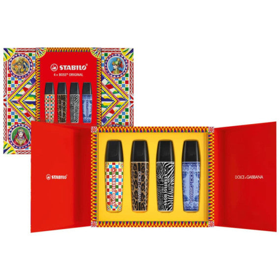 Espositore da tavolo Stabilo Boss Original x Dolce&Gabbana - 6 cofanetti Premium in edizione limitata 70/24-1-102