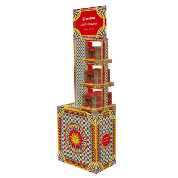 Espositore da terra Stabilo Boss Original x Dolce&Gabbana - 18 cofanetti Premium in edizione limitata 70/72-1-102